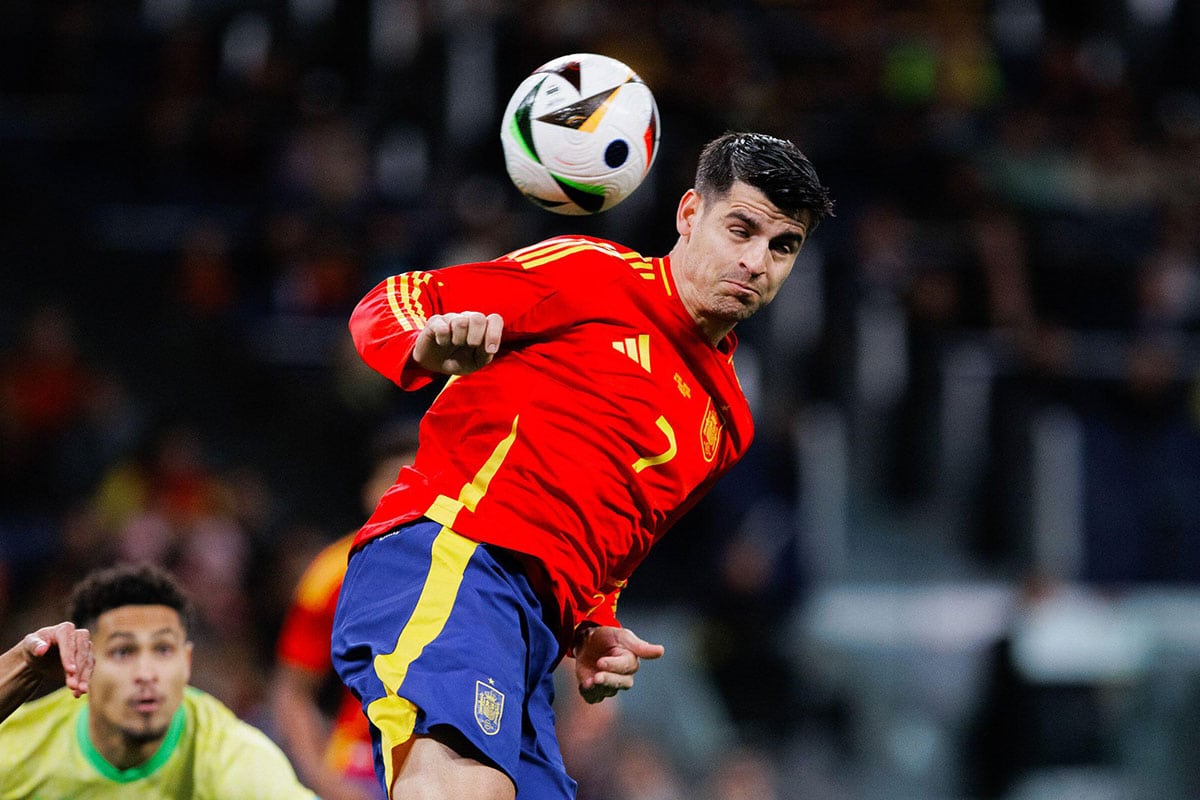 Alvaro Morata / Spanien Kroatien EM Tipp (© Sipa US / Alamy Stock Photo)