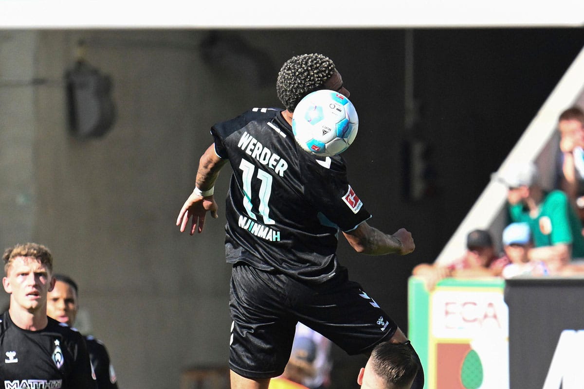 Justin Njinmah / Bremen Dortmund Tipp (© dpa picture alliance / Alamy Stock Photo)