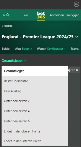 Bet365 Premier League