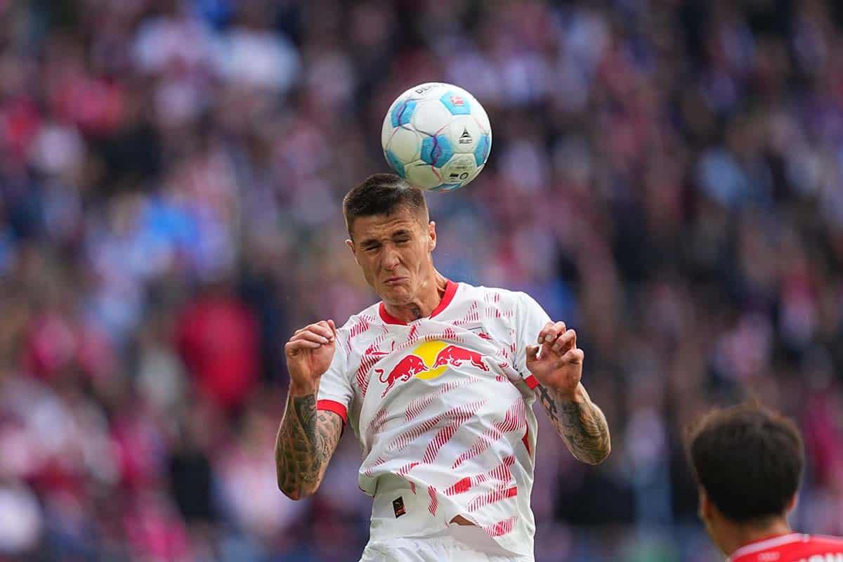 Benjamin Sesko / Atletico Madrid RB Leipzig Tipp (© Sipa US / Alamy Stock Photo)