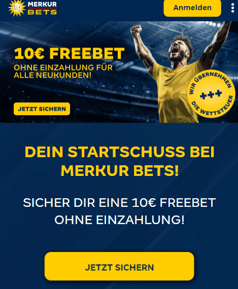 Neukunden Bonus bei Merkur Bets