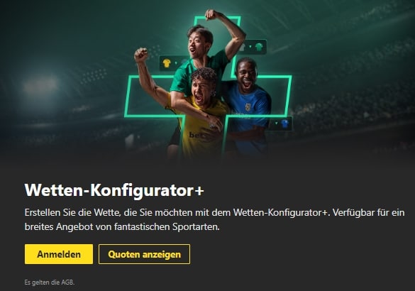 Bet365 Wetten Konfigurator