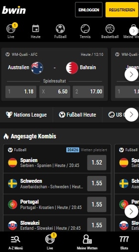 Bwin Mobile-Wetten