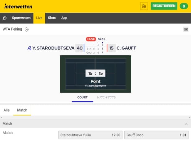 Interwetten Live-Wetten