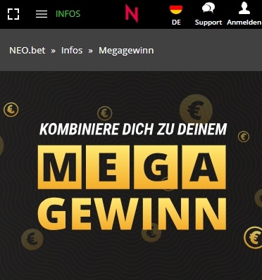 NEO.Bet Megagewinn