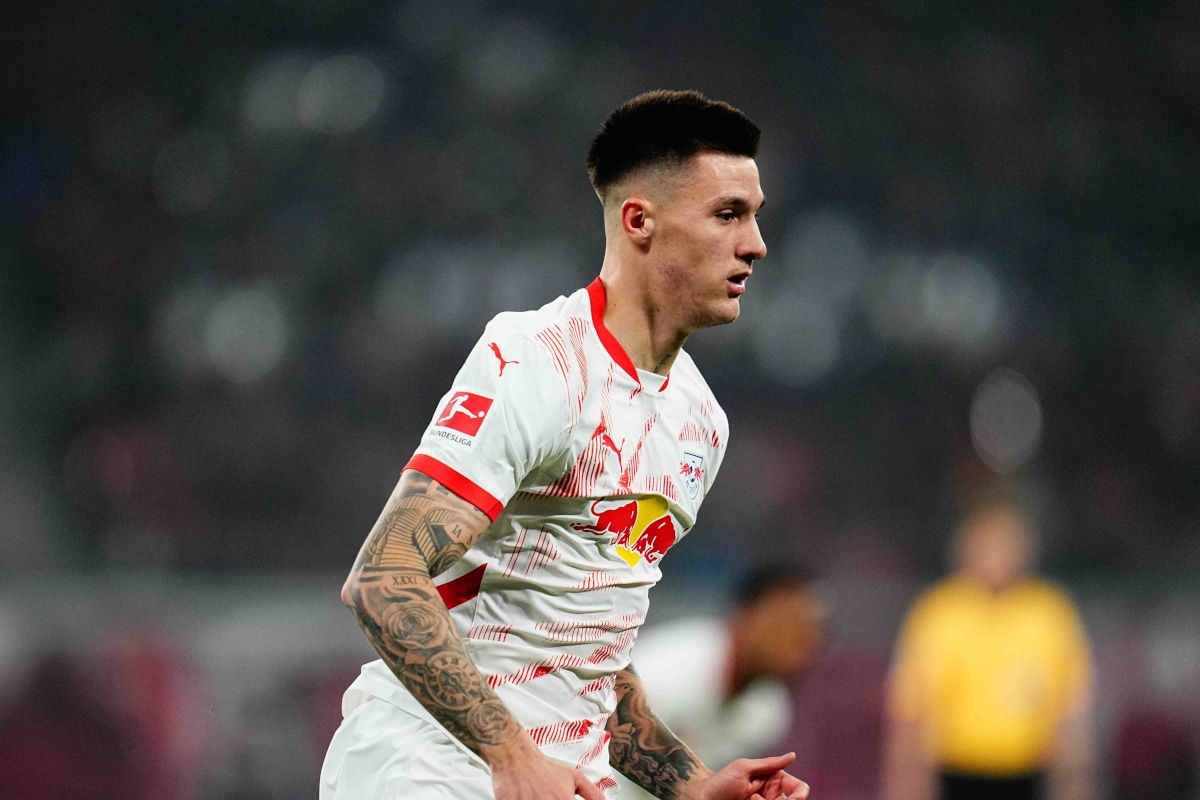 Benjamin Sesko / RB Leipzig Wolfsburg Tipp (© Sipa US / Alamy Stock Photo)