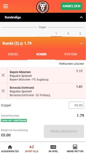 LeoVegas Sportwetten