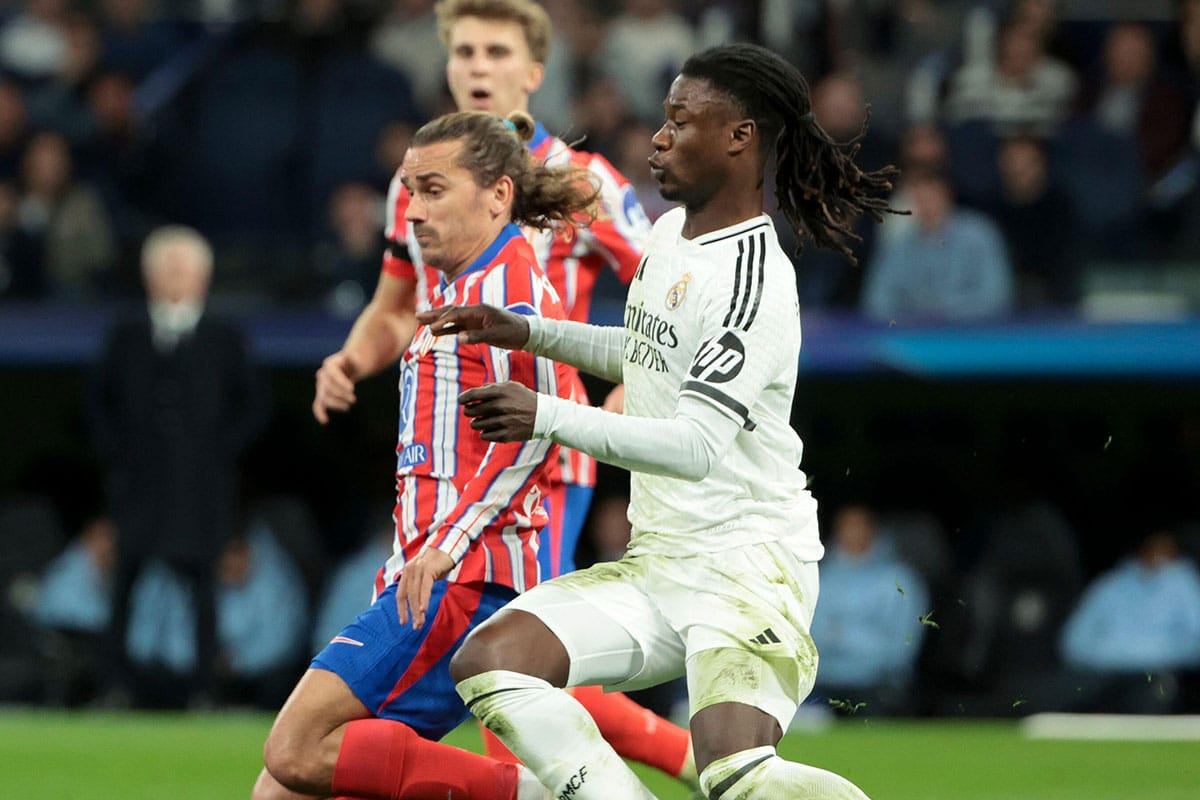 Antoine Griezmann vs Eduardo Camavinga / Atletico Real Madrid Tipp (© DPPI Media / Alamy Stock Photo)